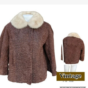 Vintage Persian Lamb & Mink‎ Jacket S..M